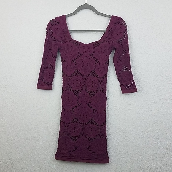 𝅺intimately free people berry blus XS shift dress - Picture 1 of 8